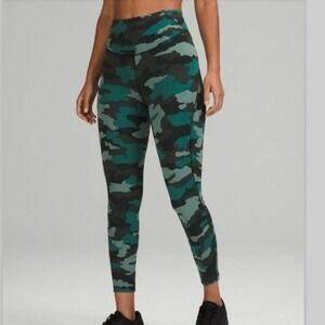 Lululemon Base Pace High-Rise Running Tight Heritage 365‎ Camo Tidewater Size 8